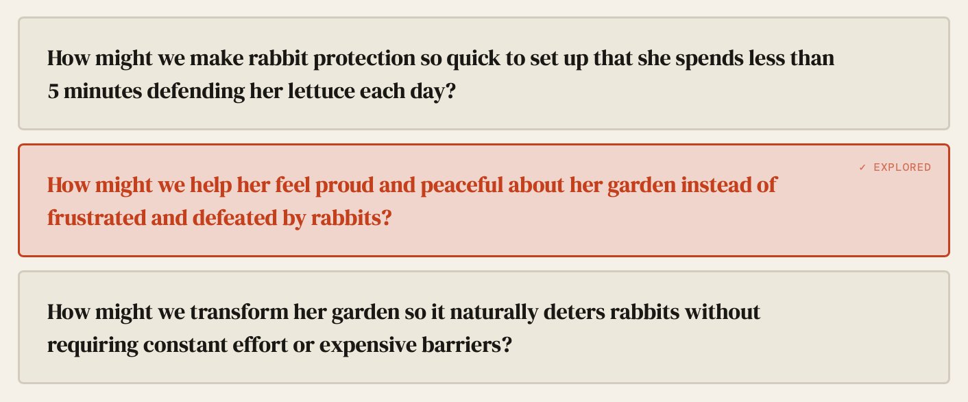 Feed the AHA — How Might We statements for the Victory Garden Kit